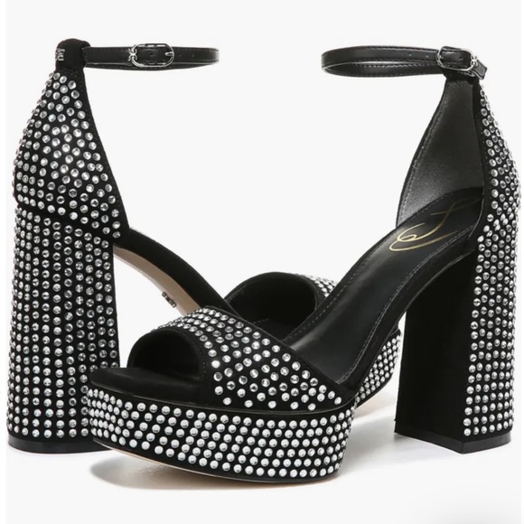 Sam Edelman Nellie Glitz Heels in Blacksue - Picture 11 of 17